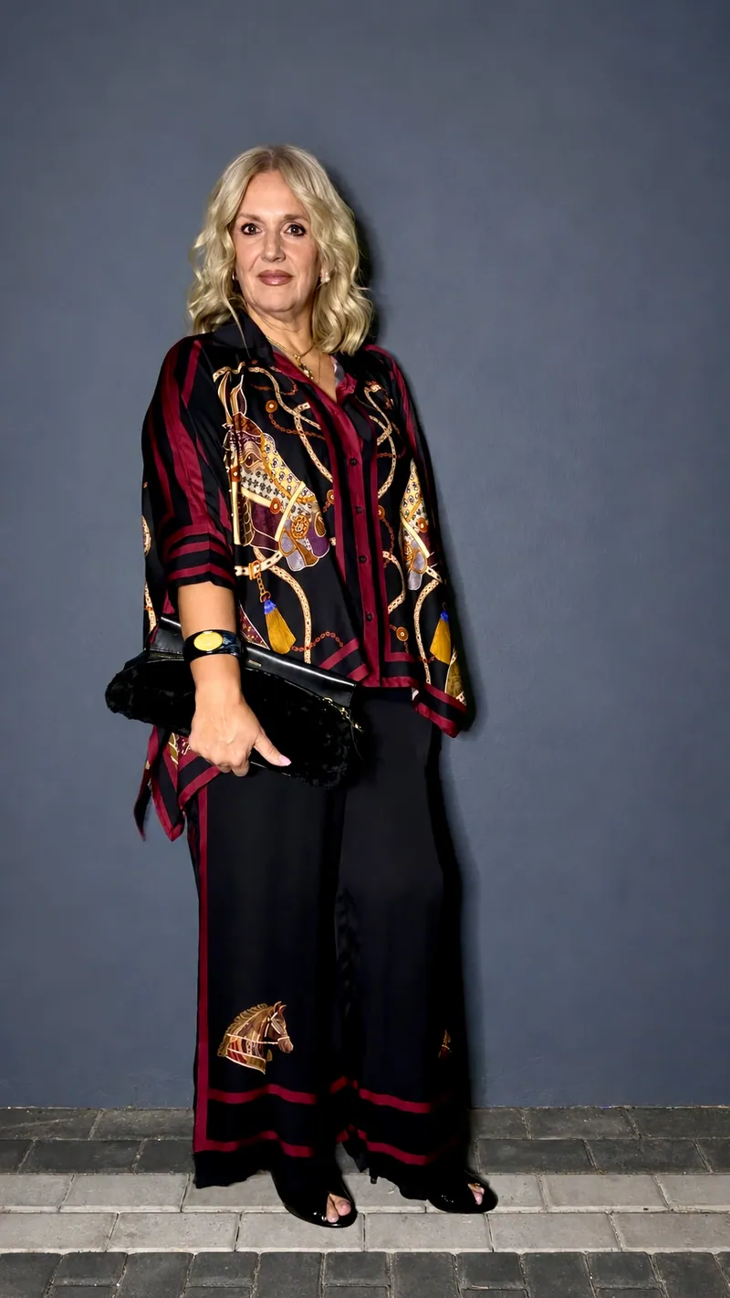 Oversized Silk Set - Black
